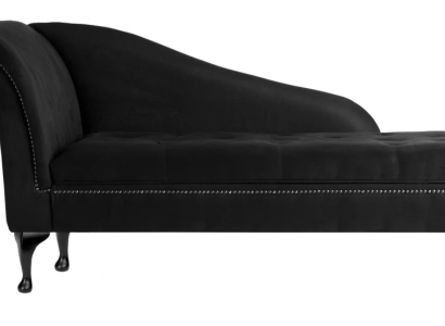 Chaiselongue Elegante Liege Chesterfield Liegen mit Knöpfen Samt Chaiselounge